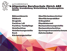 Tablet Screenshot of a-b-z.ch